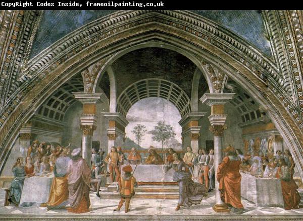 Domenico Ghirlandaio The guest meal of the here ode